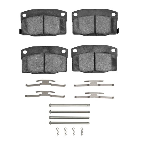 Dynamic Friction Co 3000 Semi-Metallic Brake Pads Hardware Kit, Low Dust, 100% Copper Free, 100% Asbestos-free, Front 1311-0378-01